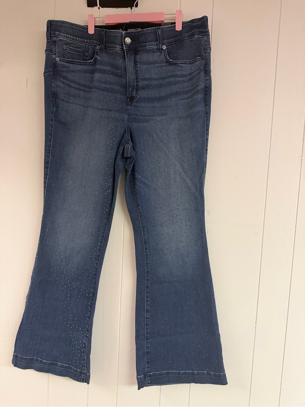 torrid Bombshell Flare Jeans with Rhinestones- Size 20 Tall NWT